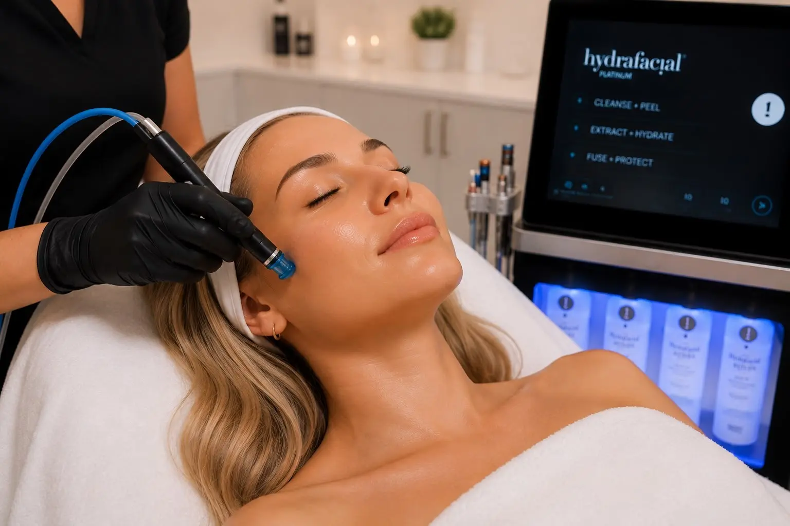 Platinum Hydrafacial and SkinPen Microneedling